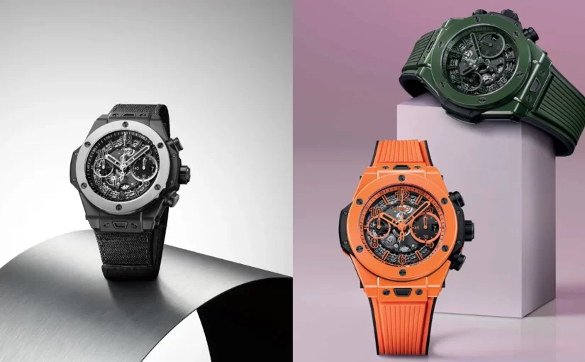 Three UK Luxury Replica Hublot Big Bang Unico Models showcasing Mastery Of Ceramics